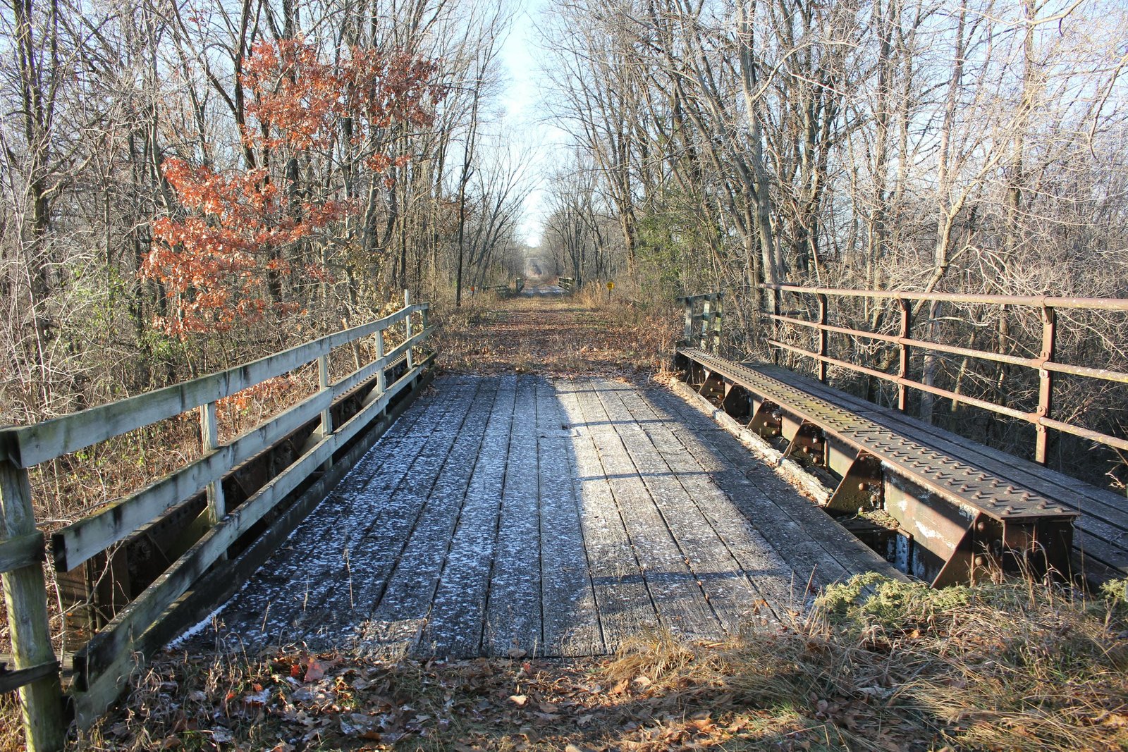Looking west